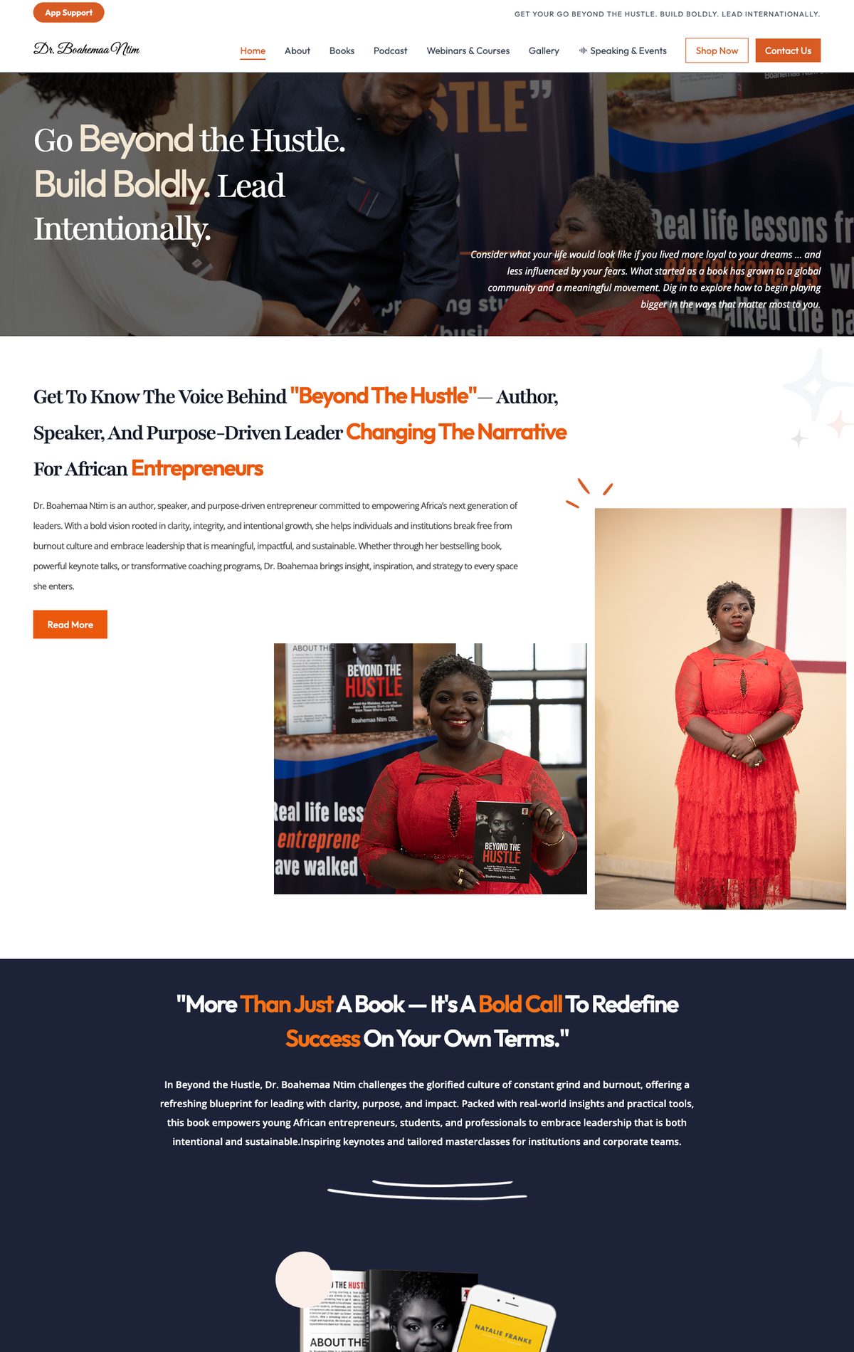 Beyond The Hustle personal brand site