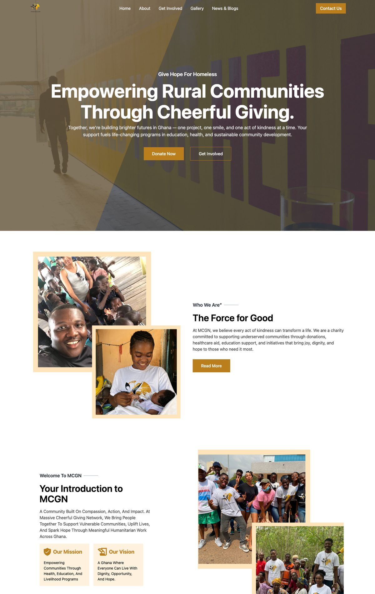 Massive Cheerful Giving Network site